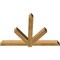 Ekena Millwork Kennewick Rough Sawn Timber Gable Bracket, Western Red Cedar, 60"W x 40"H x 4"D x 4"F, 16/12 Pitch GBW060X40X0404KEN00RWR - alternate 4